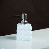 Blue and White Swirl Ceramic Soap Dispenser
